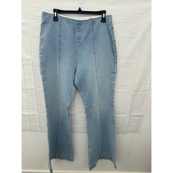 Inc Denim - INC Women's Light Wash Flared Jeans Size 14